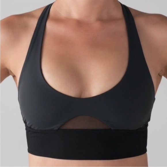 lululemon athletica Other - LuLulemon Rising Tides Swim Top in Deep Coal and Black